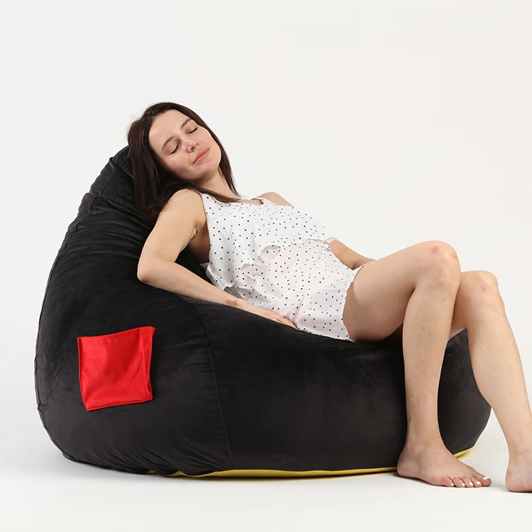 Gaming Bean Bag Boy Comfortable Teardrop Beanbag Chair Can be Customized Coffee Bean Fabric Bag