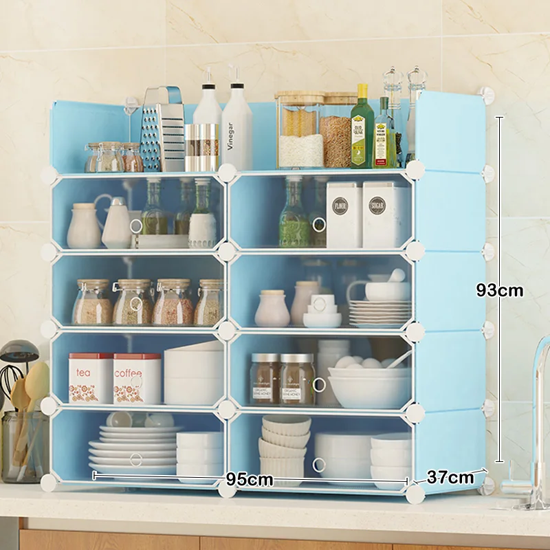 Kitchen Shelves Wholesale Custom Multilayer Plastic Shelf ,Portable storage kitchen shelves