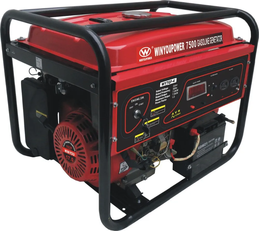 7KW petrol generator with192F 17HP engine.