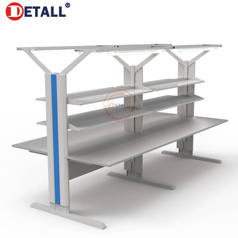 
 Detall многофункциональный коммерческий антистатический стол esd Рабочий стол для электроники  
