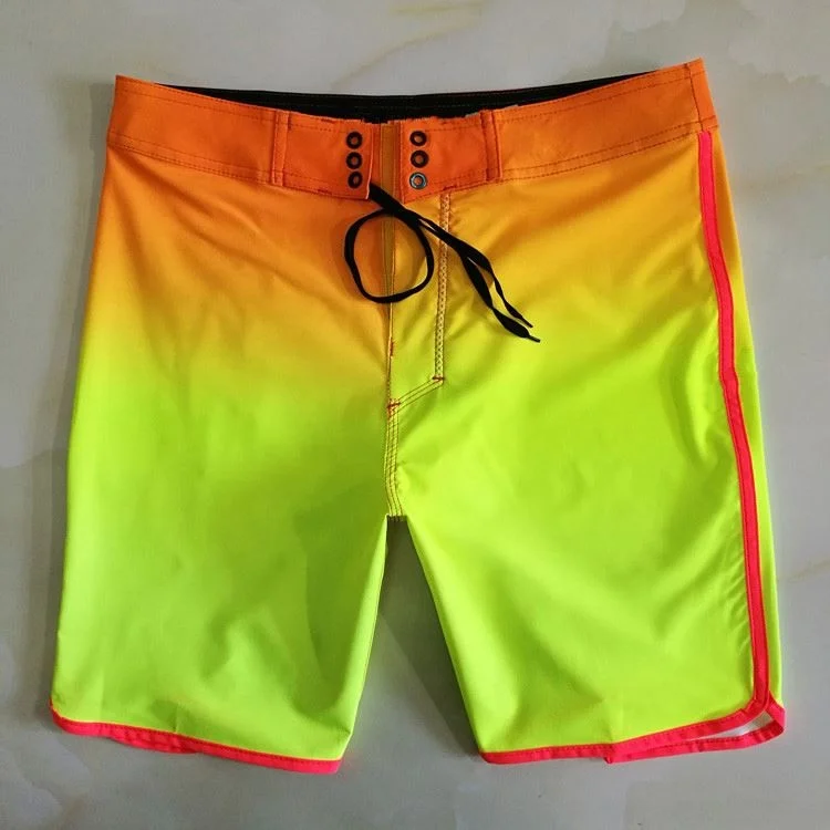 100% Polyester Waterproof Board Shorts Fashion  Men Sexy Beach Shorts American Size