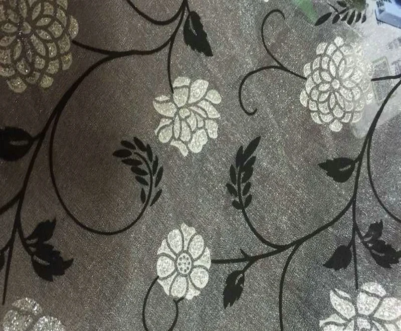 The flowers design of 3d printing 100% poly chiffon printing fabric