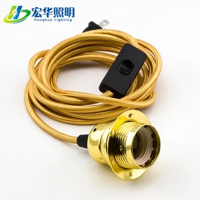 E12 To E26 Base Socket Table Bulb Holders E27  With Wire