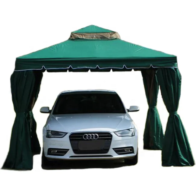 
Outdoor garden sun and rain tent 3*3M double top car umbrella 