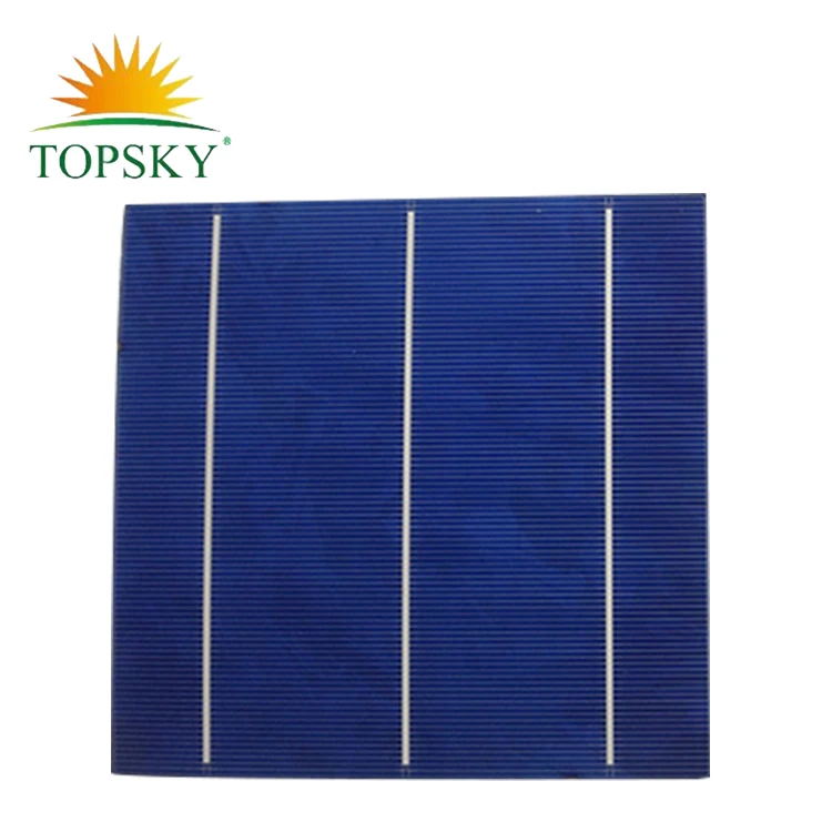158.75*158.75mm  high efficiency cheap price 3BB 4BB 5BB 18% 18.6% 19.5% 19.8% efficiency  poly solar cell for solar panel