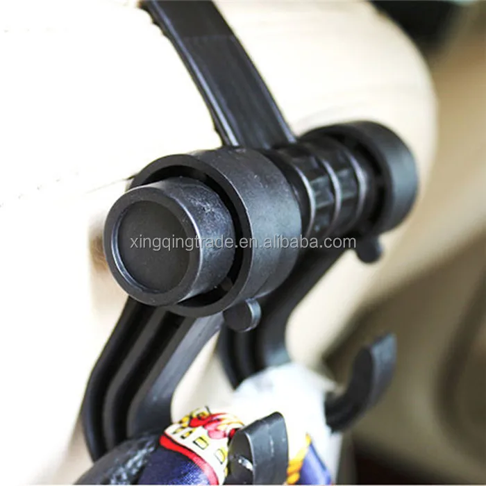 Double Auto Car Back Seat Headrest Hanger Holder Hook Clips For Bag Purse Cloth Grocery Automobile Interior Accessories