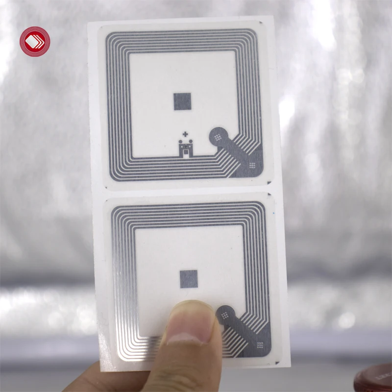 Custom 13.56mhz Nfc  213 215 216 Hf Rfid Wet Dry Inlay Access Control Card PET Coated Paper