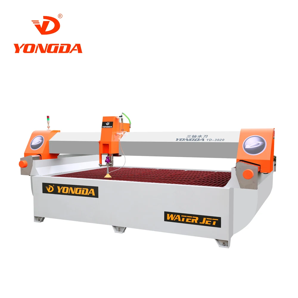 YONGDA YD-3020 3 AXIS CNC STONE CUTTING MACHINE 3 AXIS WATERJET CUTTING MACHINE FOR STONE ADN GRANITE