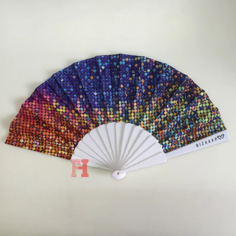 Export Wedding Party Promotional Printed Custom Folding Hand Fans For Souvenir