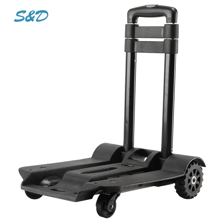 Stacking Foldable Rolling Utility Jumbo Hand Truck Handle Puller Trolley Cart Parts