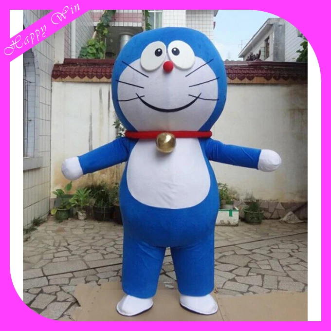 Hot selling Janpan cartoon mastcot soft plush doraemon mascot costume for adults