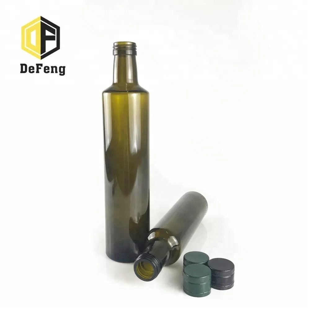 100ml 250ml 500ml 750ml Dark green olive oil glass bottle empty olive oil glass bottle