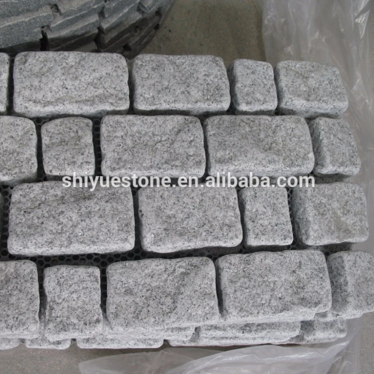Light Grey Granite Paving Stone With Wire Mesh