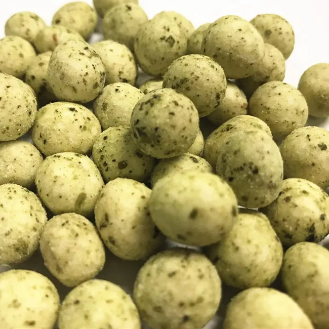 High quality BRC dried coated strawberry wasabi green peas price