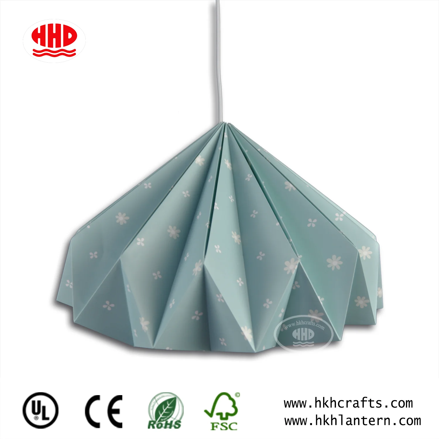 Hot Sell Amazing Origami Lamp Shade Blue Lanterns