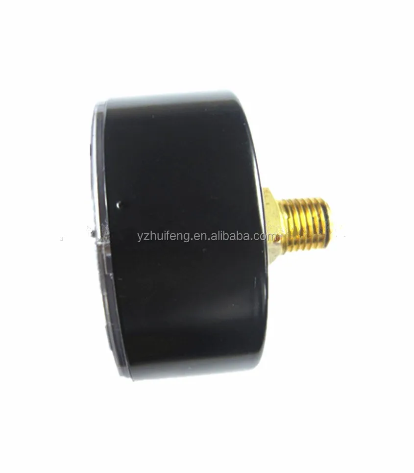 Манометр HF для мотоциклов, черная сталь, 0-60 бар/фунт/кв. Дюйм/6 МПа, Круглый, обратный, с двойными указателями, сухой циферблат