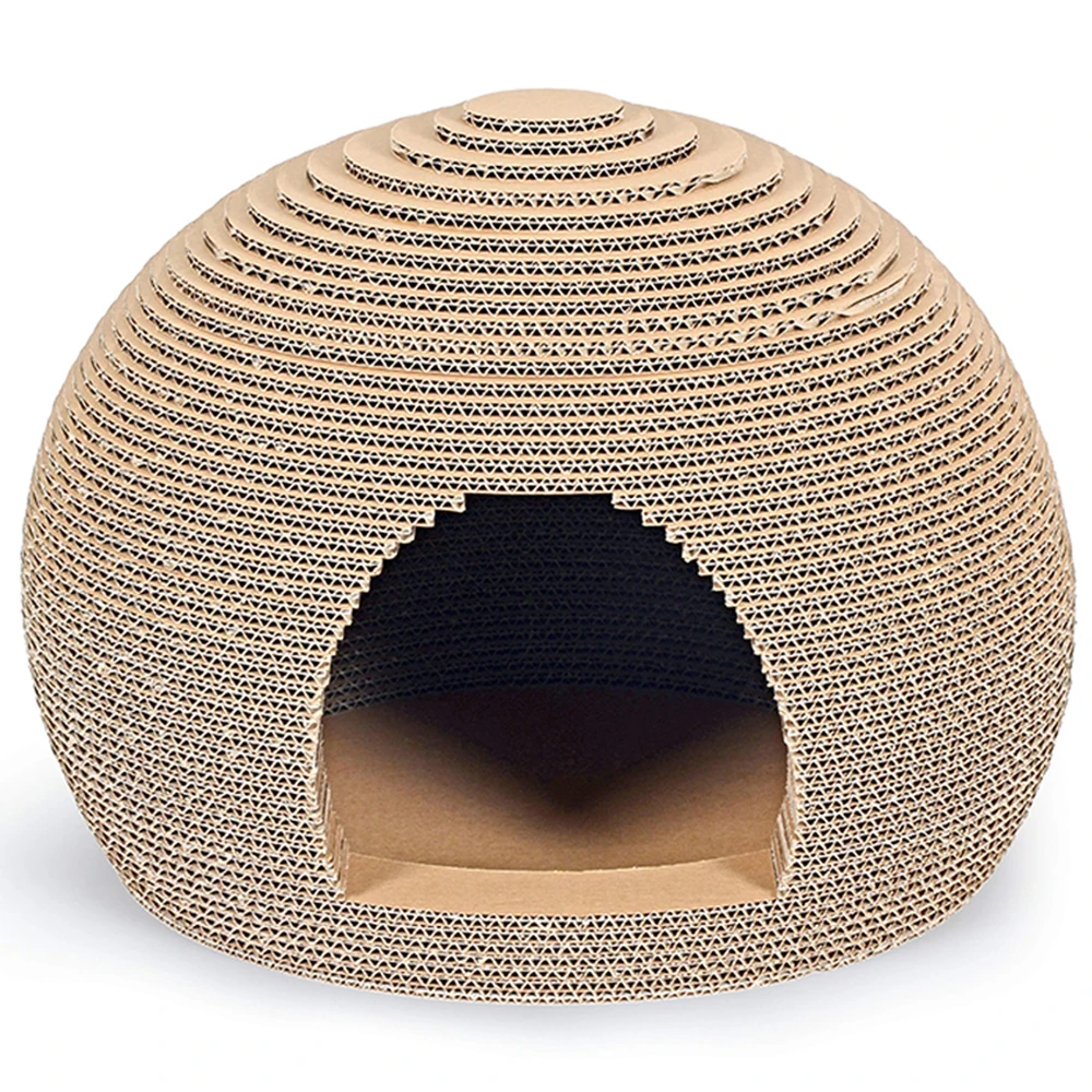 Kinchla Factory Price Pet Furniture Toys Cardboard Cat House Scratching Cave
