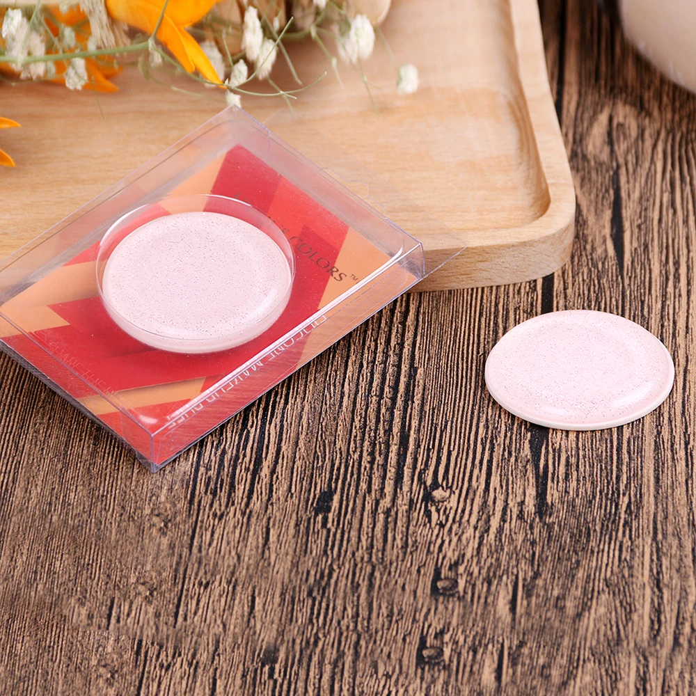 Round Shape Foundation Beauty Tool Glitter Silicone Makeup Sponge Powder Puff