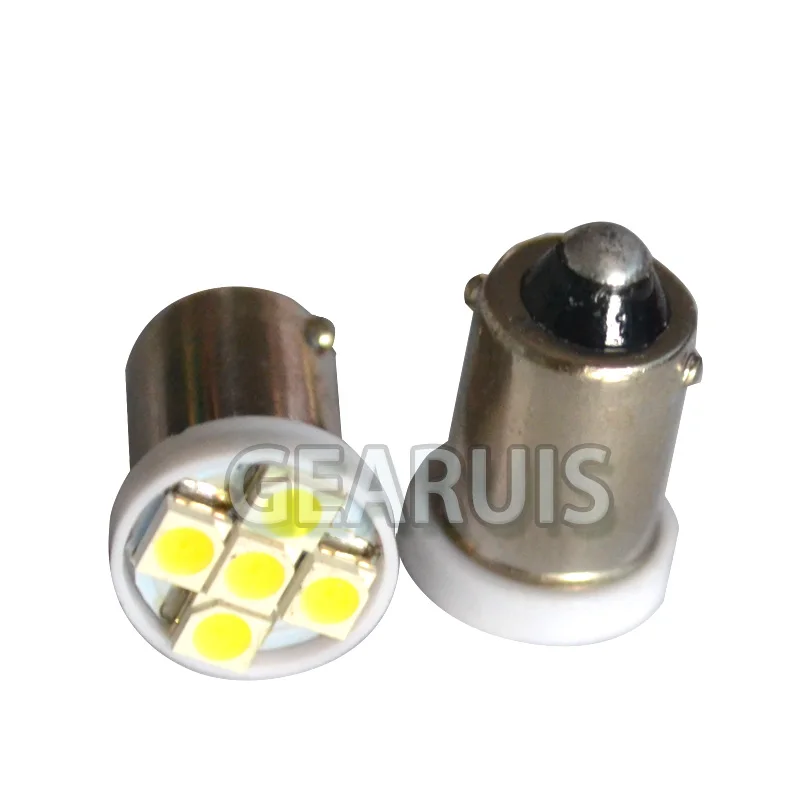 
T4W BA9S 5 SMD 1210 3528 LED Car Auto Interior Wedge Side License Plate Light Map Bulb Dome Lamp white DC 12V 