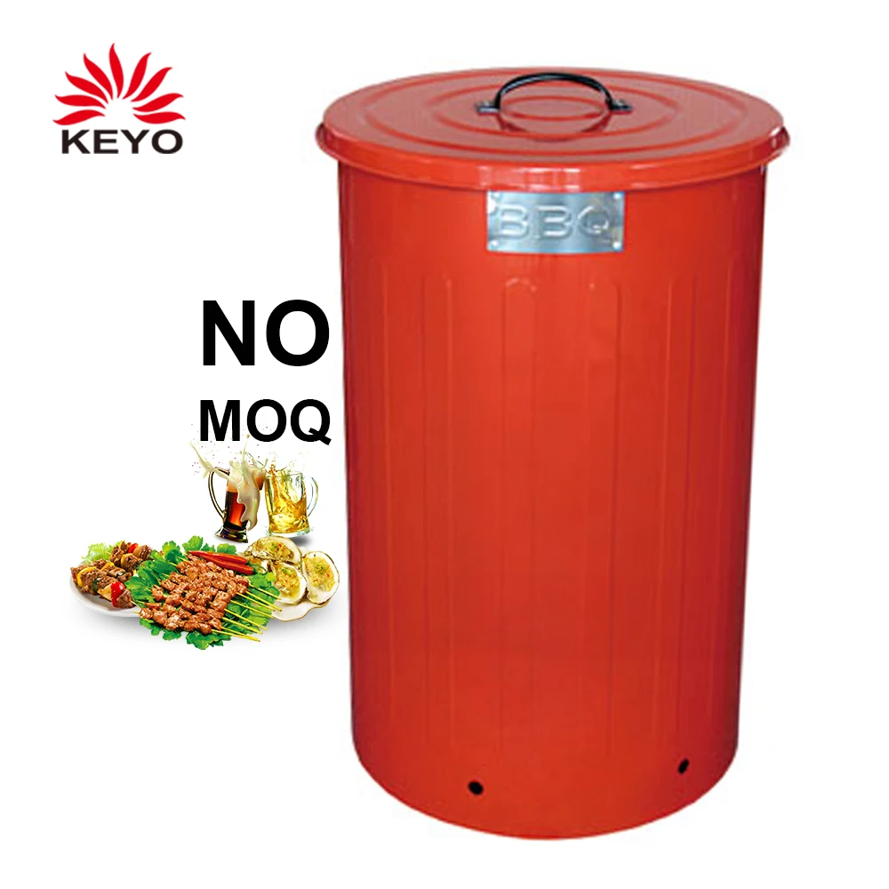 Premium Quality Garbage Trash Can Charcoal Grill Barbecue Garbage Bbq Ash-bin Barbeque Grill
