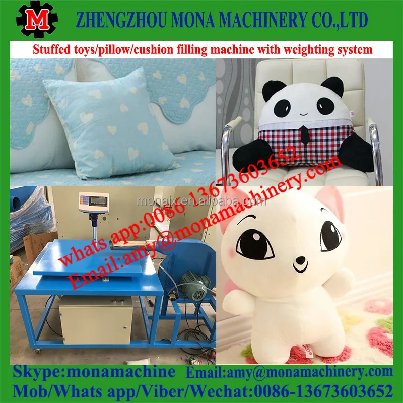 Automatic Ball Fiber Pillow Filling Cushion Stuffing Machine Wool Fiber Carding Machine price
