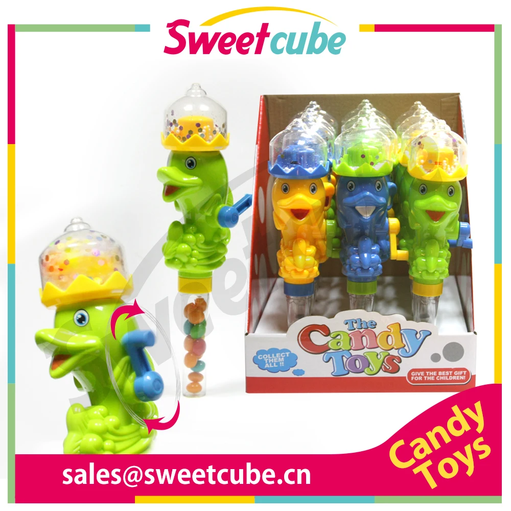 Good quality spinning dolphin toys with sweet candy
