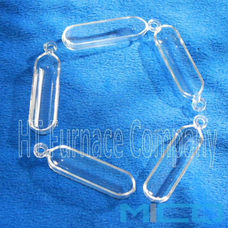 HT 1200C high temperature quartz boat silica glass crucible for melting