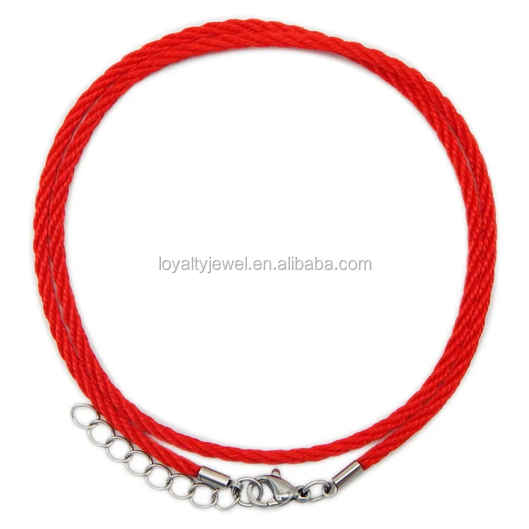 Stainless Steel Leather Cord Bracelet Necklace Lobster Clasps Hooks Connectors
