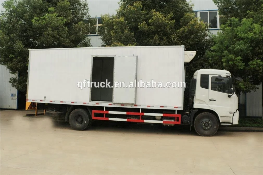 Dongfeng 4x2 Meat Transport Refrigerated Truck Body/Meat Hook Refrigerator Truck/Frozen Transportation Lorry