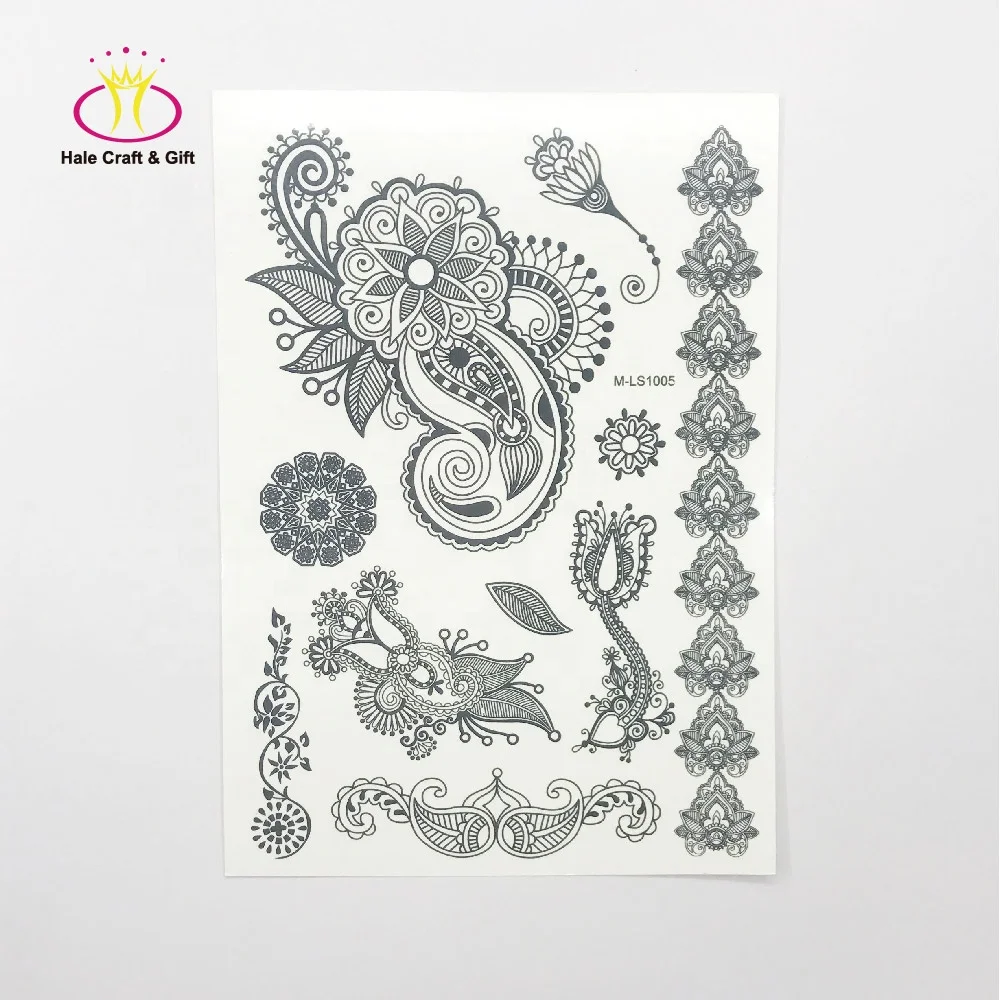 Supplies Custom Design Water Transfer 3D Body Temporary Tattoo Sticker