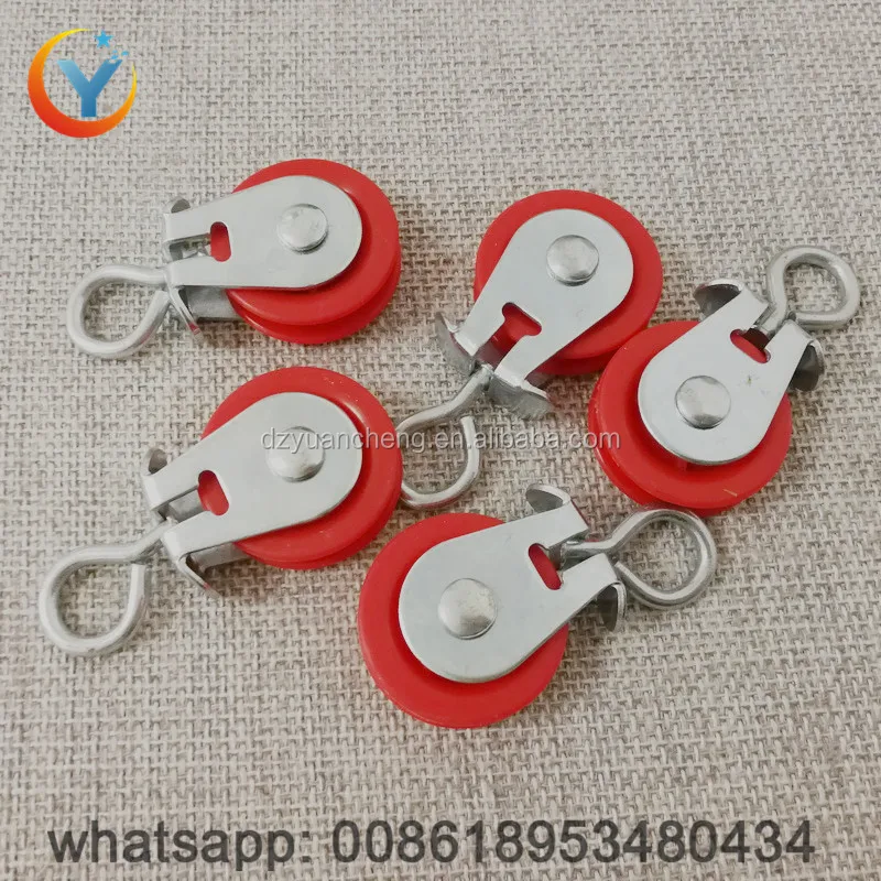 Nylon small pulley wheels for poultry drinking and feeding equipment pulley