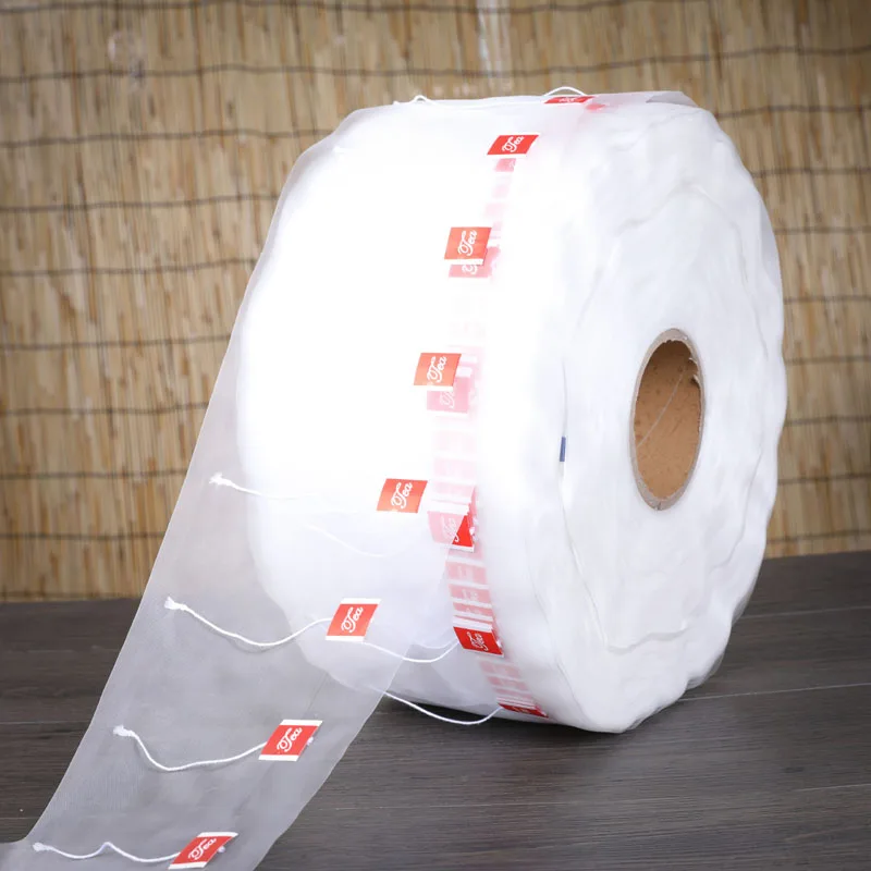 
Food Grade Transparent Nylon Filter Mesh Bag roll for Pyramid tea bags packing 