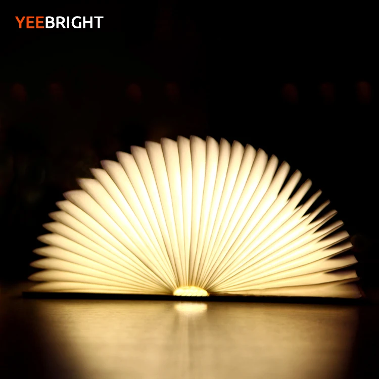 
Greenbar led night reading mini book decorative lights 360 degree folding book lamp 