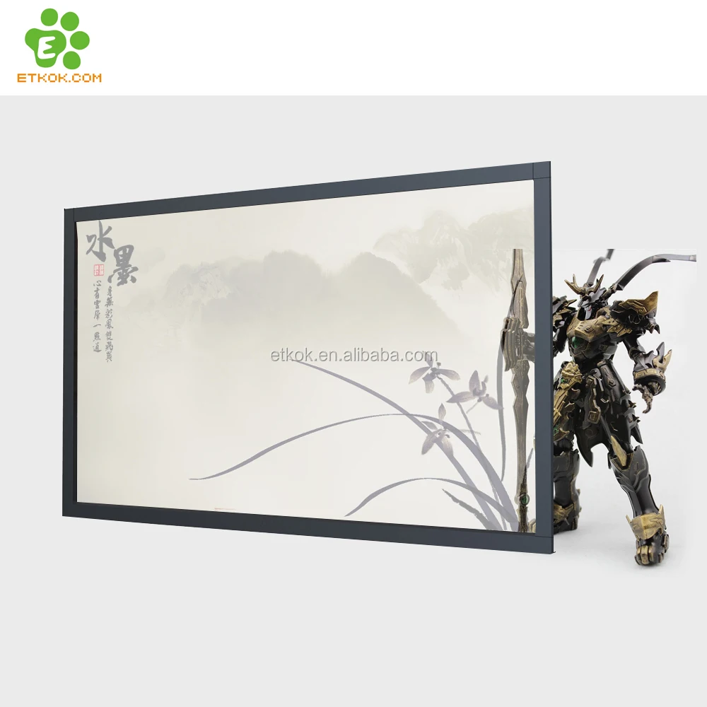 55 inch transparent lcd flexible advertising display with multi touch screen