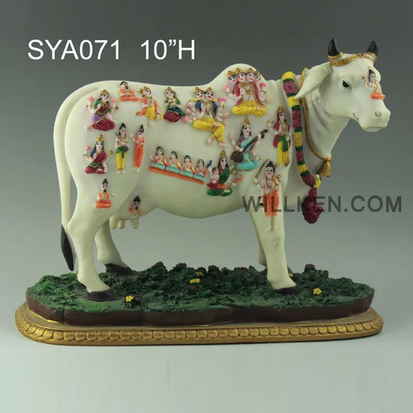 Nandi Cow statues Resin Indian God for diwali