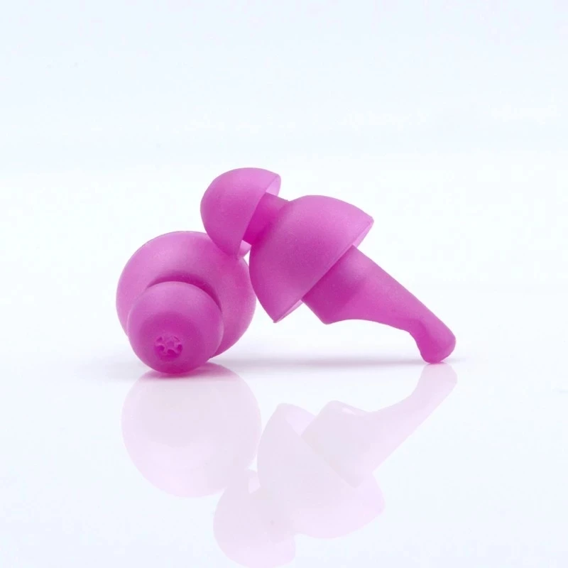 Noise cancelling high fidelity acoustic filter silicone earplug