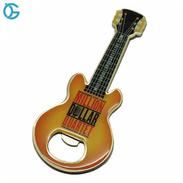 2019 Wholesale Personalized Design Guitar Bottle Opener Fridge Magnet