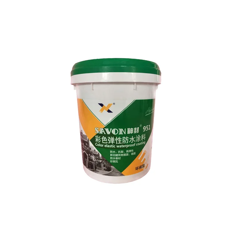 951 Coloured Special Polymer Elastic Waterproof spray Coating for Roof