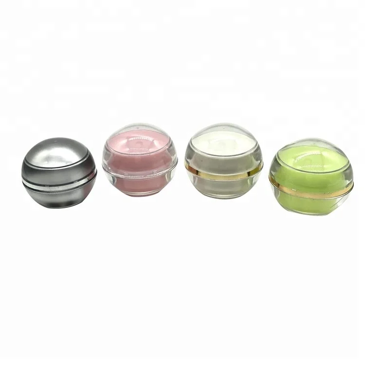Mini 5g 10g ball shaped acrylic PP cream / small plastic boxes / empty cosmetic cream container