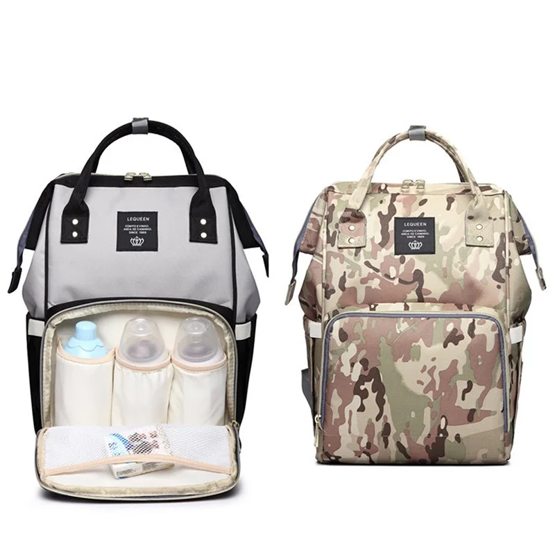 Factory price  Lequeen fashion diaper bag/diaper bag backpack with stroller straps for wholesale