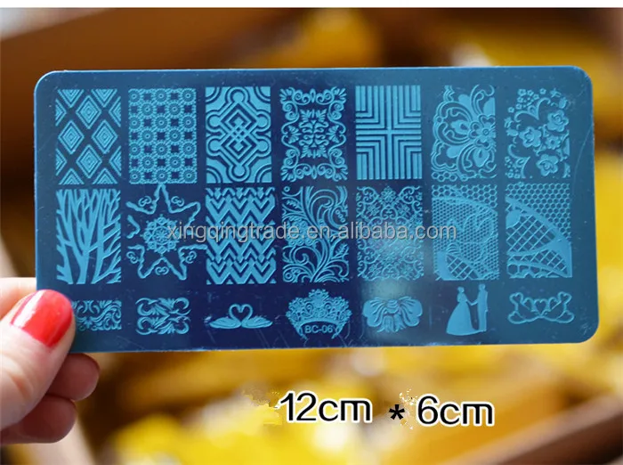 Nail Art Stamping Plate DIY Lace Flowers Beauty Stamp Polish Printing Nail Art Template Manicure