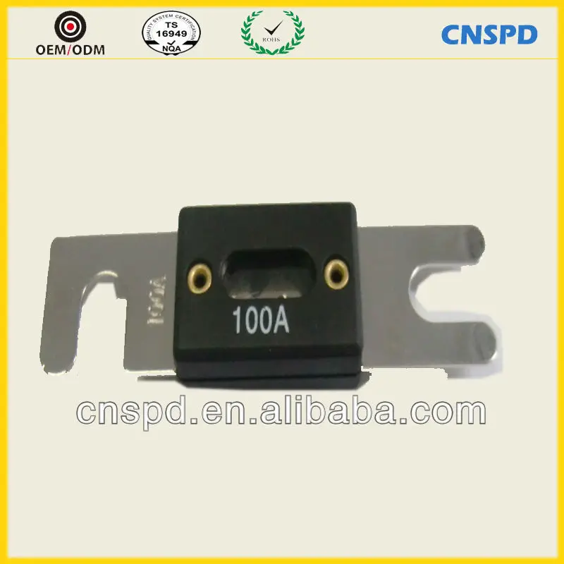 Авто на болтах предохранитель для различных тока, 200A ANL лезвие предохранитель, 50A болт предохранитель