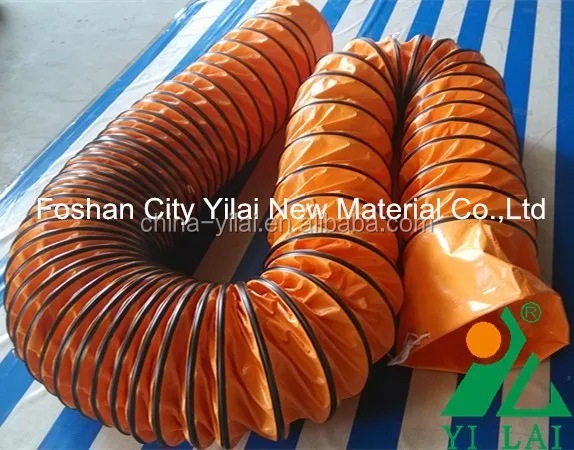 good ventilation air flexible duct hose, fire rated spiral duct hose