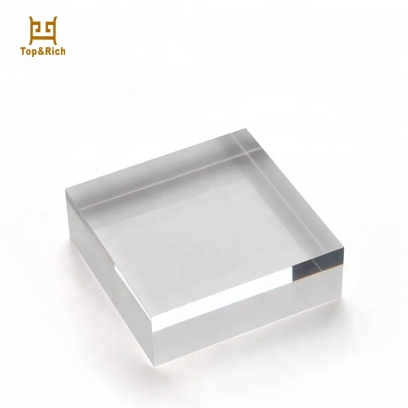 Clear Laser Cut Etching 20mm Plexiglass Acrylic Display Blocks