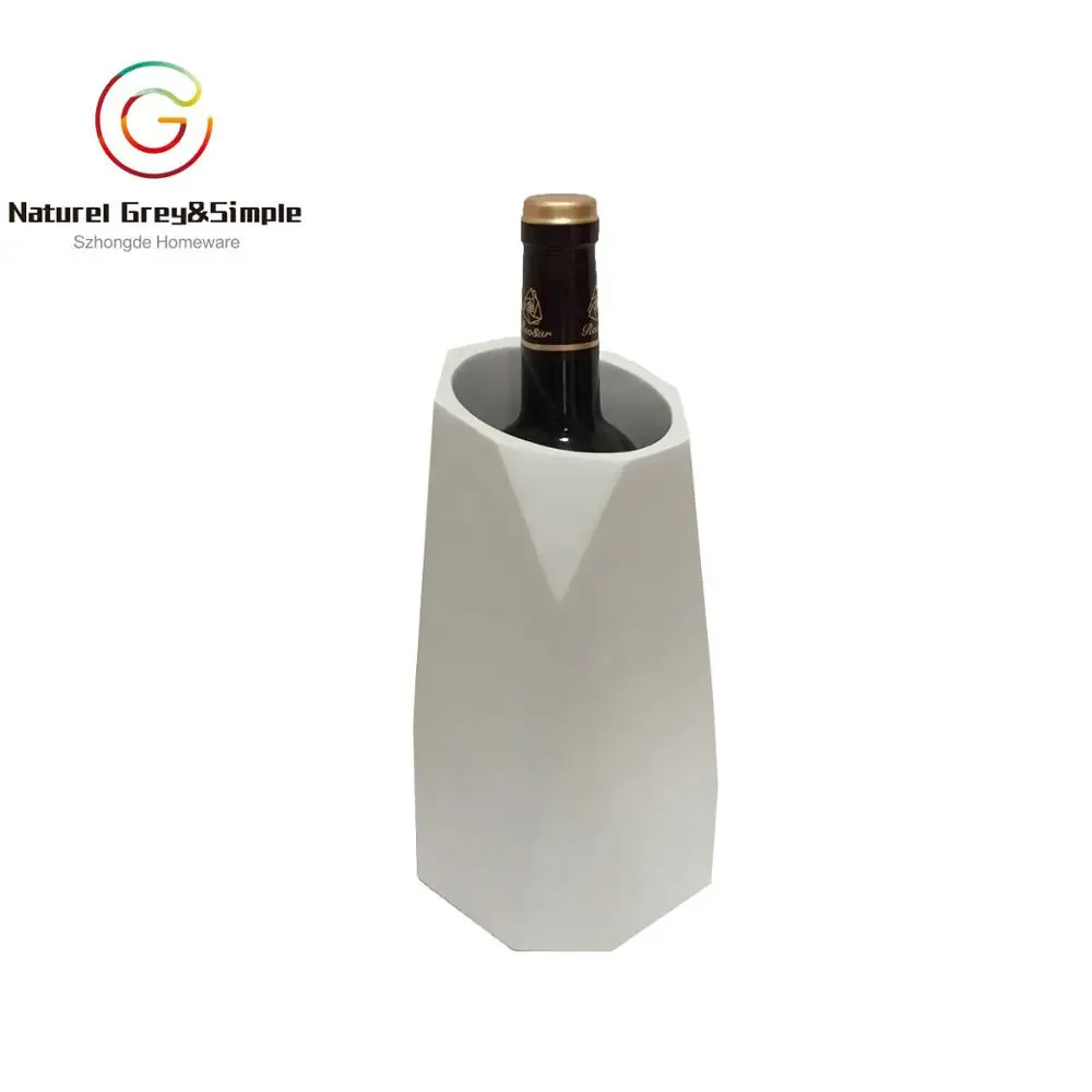 Creative Geometry Colorful Wine Rack Ornamental Concrete Wine Bottle Holders