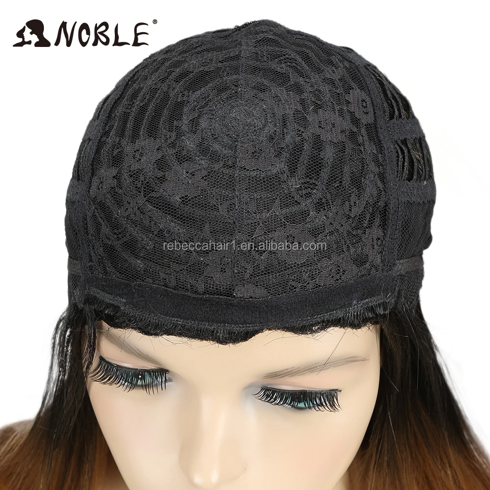 Noble cheap wigs with lowest price none remy synthetic hair wigs for black women heat resistant wigs