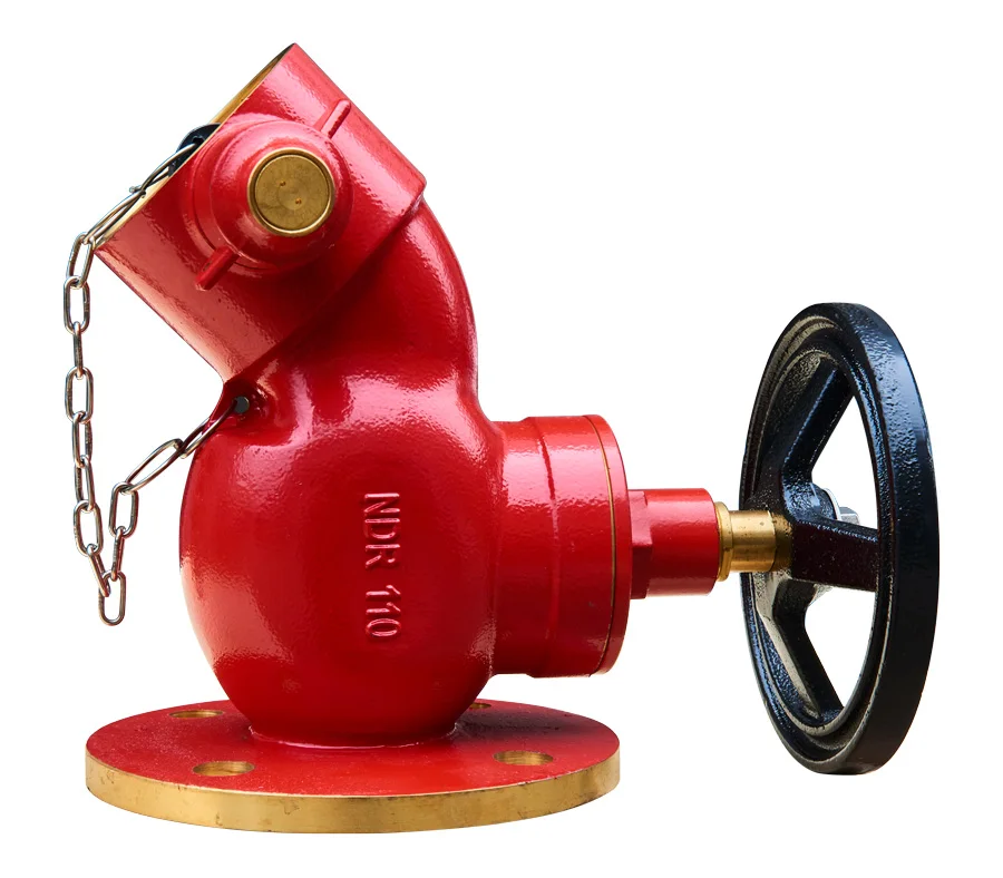 Threaded oblique type flange landing valve 2.5