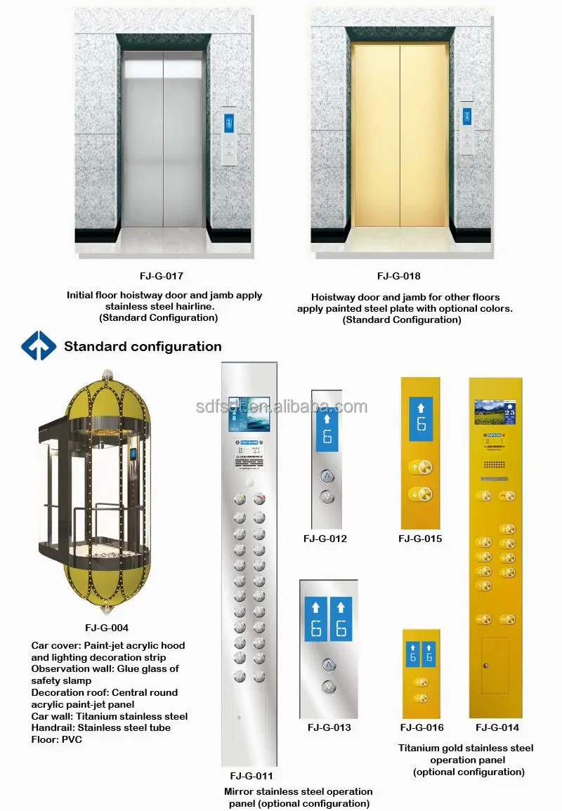 FUJI ZY 630KGS, 8 Persons Round Panoramic Home Elevator Lift