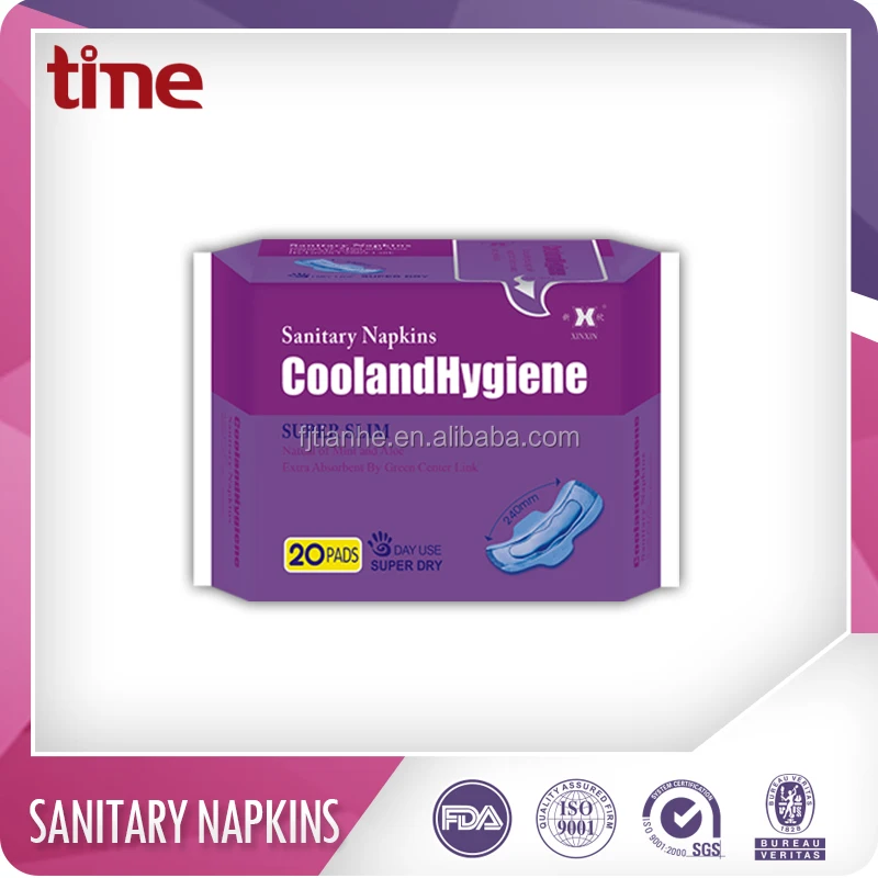 Ultra Thin Female Sanitary Towels Soft Cotton 8 Layers Sanitary Napkins Lady Anion Sanitary Pads With Negative Ions