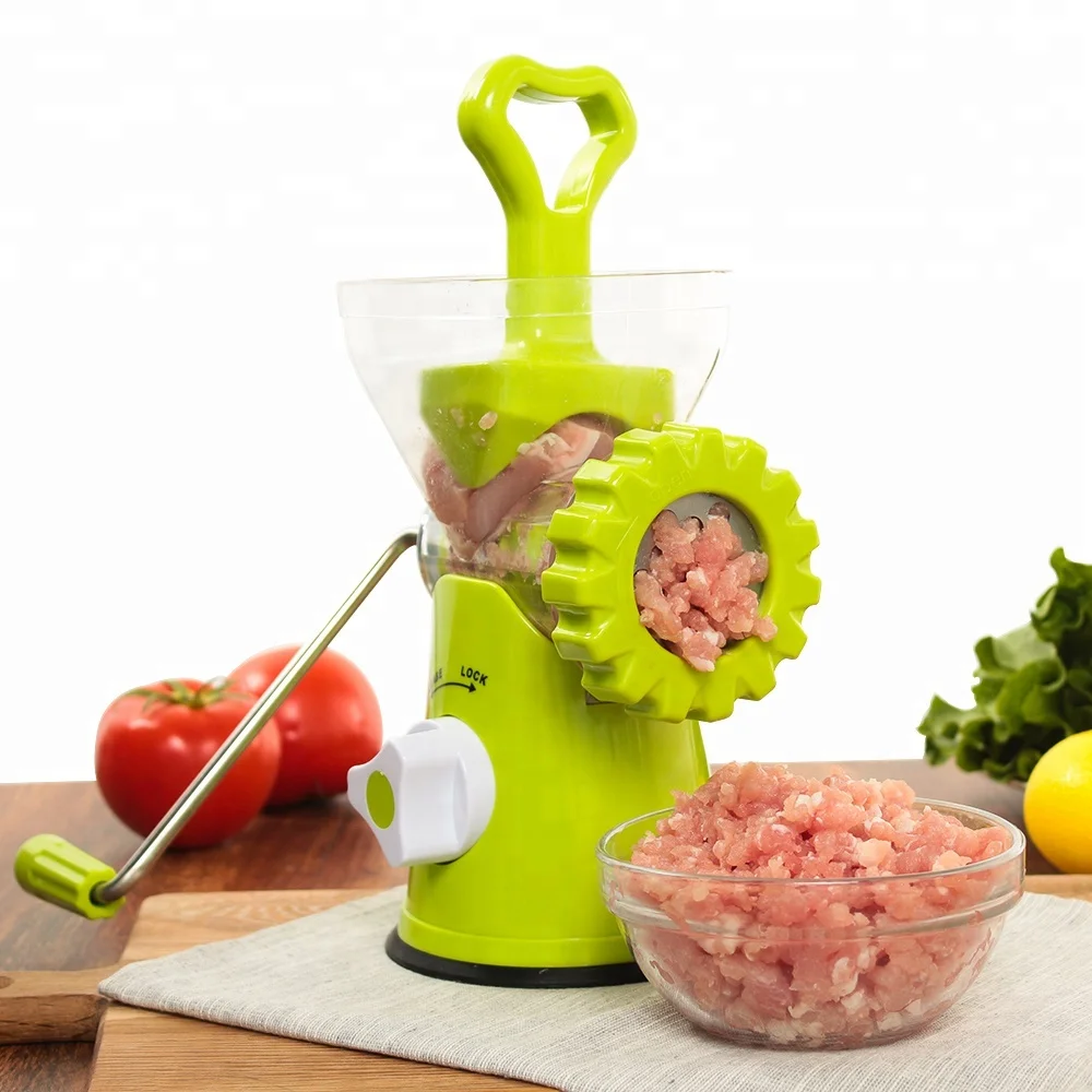 Plastic Manual Meat Grinder with Sausage Filling